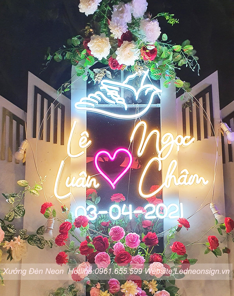 Thi công và thiết kế đèn neon sign flex tại Hà Đông Hà Nội