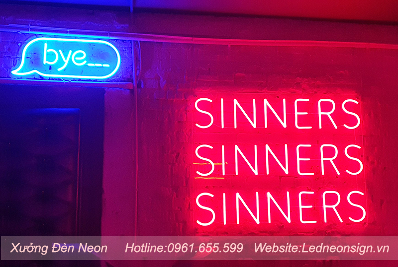 Thi công và thiết kế đèn neon sign flex tại Hà Đông Hà Nội