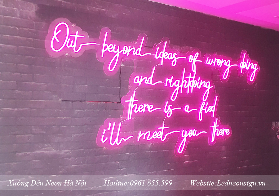 Thi công và thiết kế đèn neon sign flex tại Ba Đình Hà Nội 1